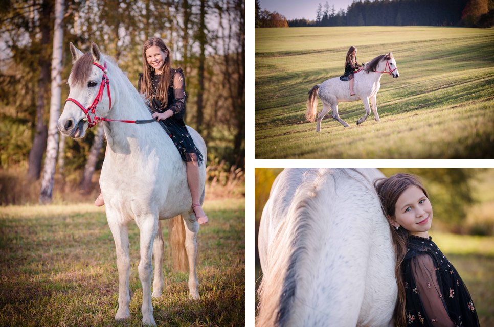 Fotka s koněm, focení s koňmi, focení dětí se zvířaty, děti a zvířata, děti a koně, foto-dvoři